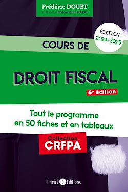 Télécharger le livre :  Cours de droit fiscal 2024-2025