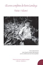 Télécharger le livre :  Œuvres complètes de Boris Gamaleya - Poésie - Volume 1