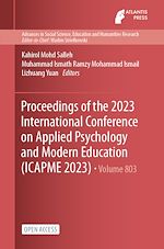 Download this eBook Proceedings of the 2023 International Conference on Applied Psychology and Modern Education (ICAPME 2023)