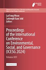 Télécharger le livre :  Proceedings of the International Conference on Environmental, Social, and Governance (ICESG 2024)