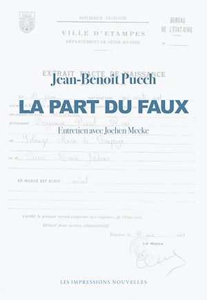 Téléchargez le livre :  La Part du faux