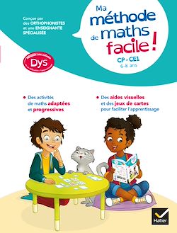 Télécharger le livre :  Ma méthode de Maths facile ! adaptée aux enfants DYS ou en difficulté d'apprentissage CP-CE1