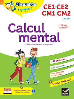 Télécharger le livre :  Chouette - Calcul mental CE1/CE2/CM1/CM2