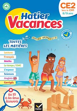 Télécharger le livre :  Hatier vacances - Cahier de vacances 2025 du CE2 vers le CM1 8/9 ans