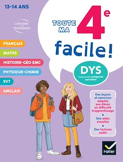 Télécharger le livre :  Ma 4e facile ! Tout-en-un adapté aux enfants dyslexiques (DYS) ou en difficulté d'apprentissage