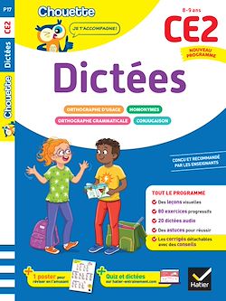 Télécharger le livre :  Dictées CE2 - Cahier de soutien nouveau programme