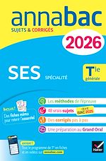 Télécharger le livre :  Annales du bac 2026 - Annabac SES Tle générale (spécialité)