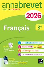 Télécharger le livre :  Annales du brevet 2026 - Annabrevet Français 3e - Nouveau brevet