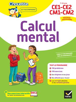 Téléchargez le livre :  Chouette - Calcul mental CE1/CE2/CM1/CM2