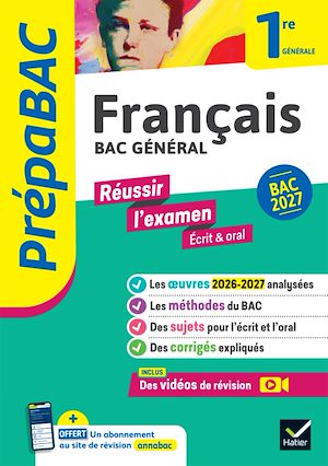 Download the eBook: Prépabac - Français 1re générale Bac de français 2027 (écrit & oral)