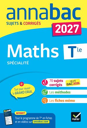 Download the eBook: Annales du bac 2027 - Annabac Maths Tle générale (spécialité)
