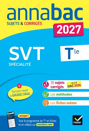 Download the eBook: Annales du bac 2027 -  Annabac SVT Tle générale (spécialité)