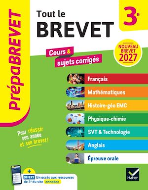 Download the eBook: Prépabrevet - Tout le brevet 2027 - 3e (toutes les matières)