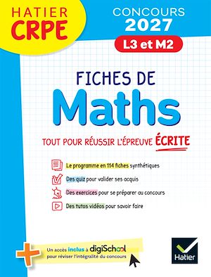 Download the eBook: Hatier CRPE - Fiches de Maths - Epreuve écrite d'admissibilité - 2027 - L3 et M2