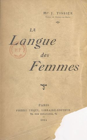 Téléchargez le livre :  La langue des femmes