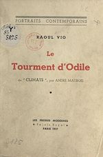 Télécharger le livre :  Le tourment d'Odile