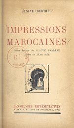 Télécharger le livre :  Impressions marocaines