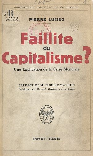 Téléchargez le livre :  Faillite du capitalisme ?