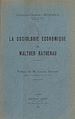 Télécharger le livre :  La sociologie économique de Walther Rathenau