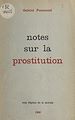 Télécharger le livre :  Notes sur la prostitution