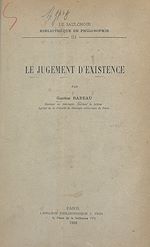Télécharger le livre :  Le jugement d'existence