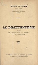 Télécharger le livre :  Le dilettantisme