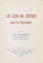 Télécharger le livre :  Les gens de justice dans la littérature