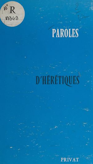 Download the eBook: Paroles d'hérétiques
