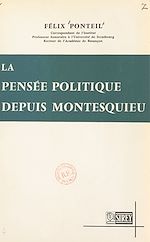Télécharger le livre :  La pensée politique depuis Montesquieu