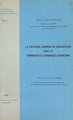 Télécharger le livre :  La politique commune de conjoncture dans la Communauté économique européenne