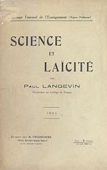Télécharger le livre :  Science et laïcité