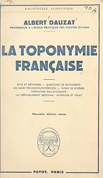 Download this eBook La toponymie française