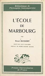 Télécharger le livre :  L'École de Marbourg