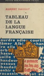 Download this eBook Tableau de la langue française
