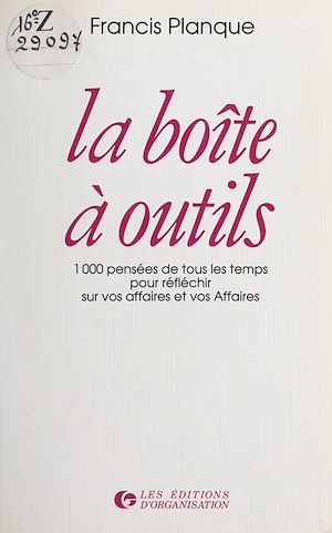 Téléchargez le livre :  La boîte à outils