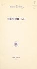 Télécharger le livre :  Mémorial