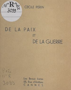 Téléchargez le livre :  De la paix et de la guerre