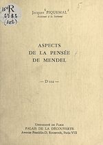 Télécharger le livre :  Aspects de la pensée de Mendel
