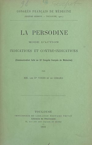 Téléchargez le livre :  La Persodine