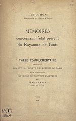 Télécharger le livre :  Mémoires concernans l'état présent du royaume de Tunis