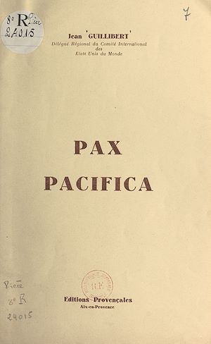 Téléchargez le livre :  Pax pacifica