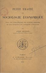 Télécharger le livre :  Petit traité de sociologie économique