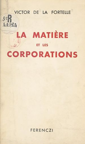 Download the eBook: La matière et les corporations