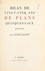 Télécharger le livre :  Bilan de vingt-cinq ans de plans quinquennaux, 1929-1955