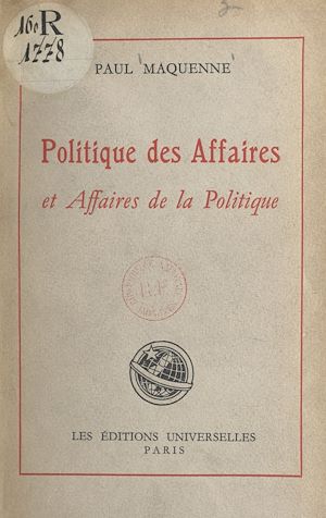 Download the eBook: Politique des affaires et affaires de la politique