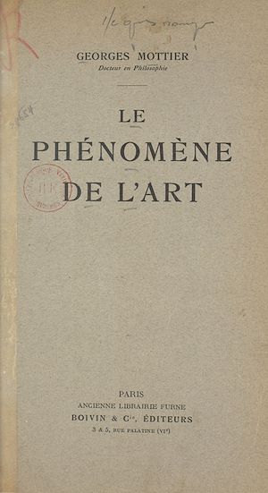 Téléchargez le livre :  Le phénomène de l'art