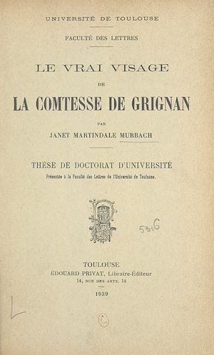 Téléchargez le livre :  Le vrai visage de la Comtesse de Grignan