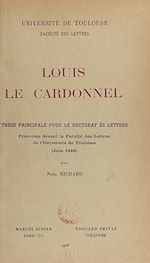 Télécharger le livre :  Louis Le Cardonnel