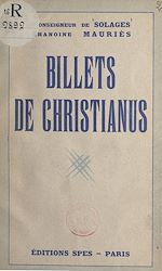 Télécharger le livre :  Billets de Christianus