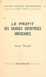 Télécharger le livre :  Le profit des grandes entreprises américaines